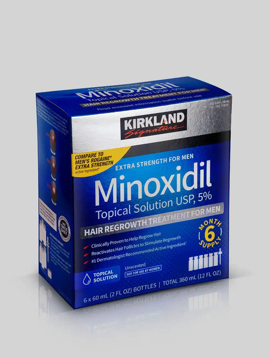 Minoxidil Kirkland 6 frascos Original