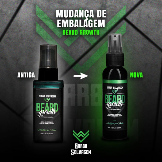 (2 Meses) 2 Beard Growth + 2 barba Robusta - Combo de Crescimento