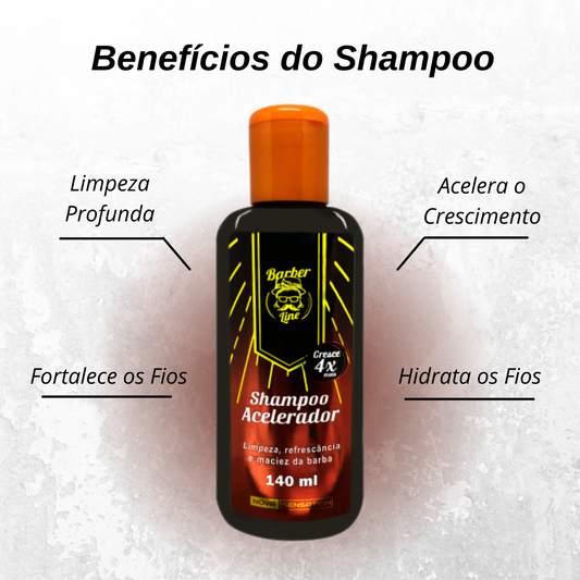 Kit Completo Para Crescimento de Barba - Barber Line