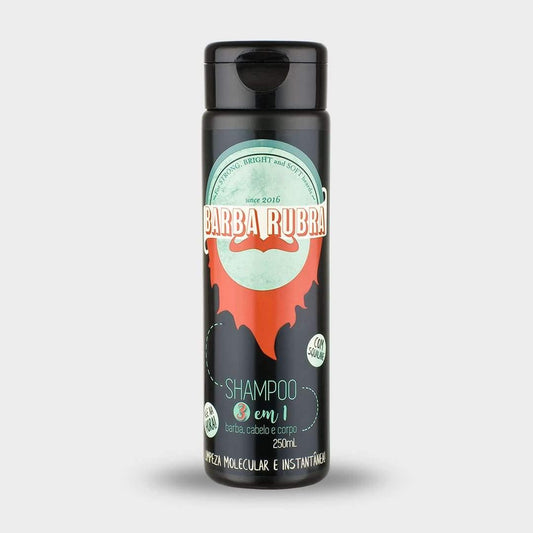 Shampoo 3 em 1 250ml Barba Rubra